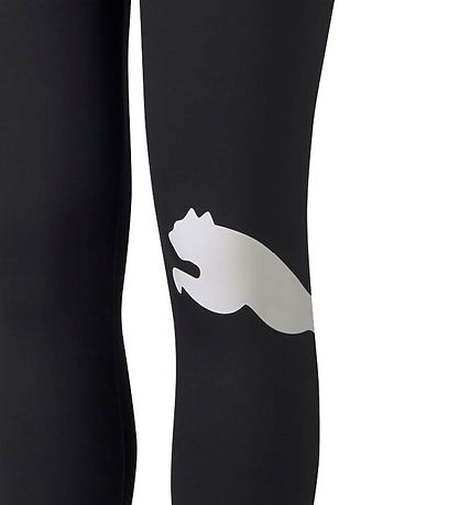 Puma Leggings - Active - Schwarz m.Weißes Logo