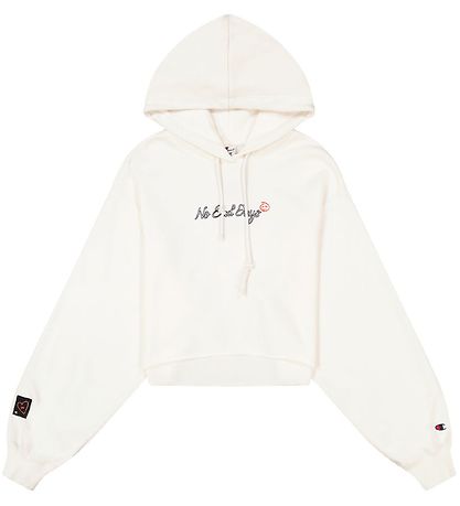Champion Fashion Kapuzenpullover - Crop - Weiß