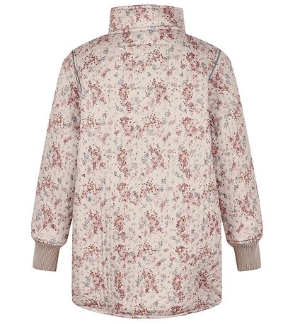 Mikk-Line Thermojacke - Recycelt - Nougat m. Blumen