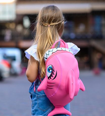 Crazy Safety Preschool Backpack Shark Pink KW ES
