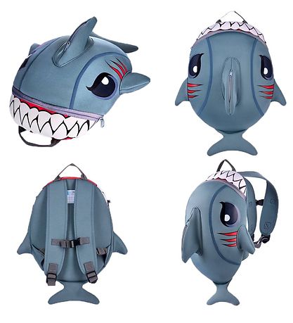 Crazy Safety Liten Ryggsäck - Shark - Grå