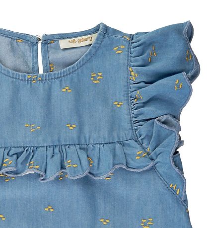 Soft Gallery Topp - SgFlorin - Chambray - Blue Denim