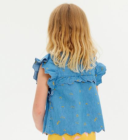 Soft Gallery Topp - SgFlorin - Chambray - Blue Denim