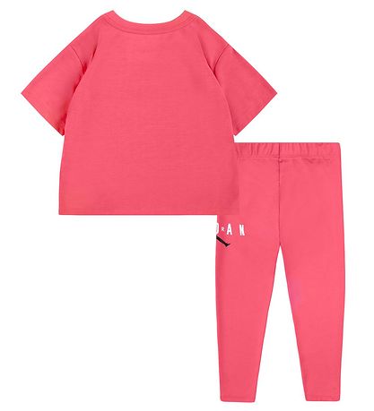 Jordan Stuttermabolur/Leggings - Bleikur