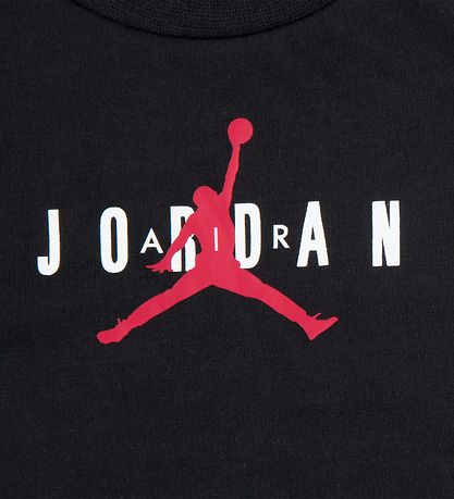 Jordan T-shirt/Sweat Shorts - Black w. Logo