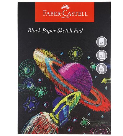 Faber-Castell Sketchbook - 40 Sheets - Black A4