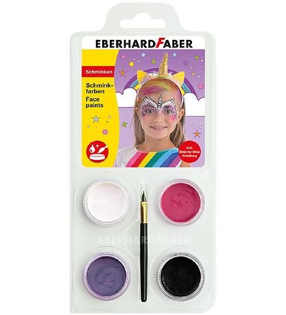 Eberhard Faber Ansiktsfärg - 4 Färger - Enhörning