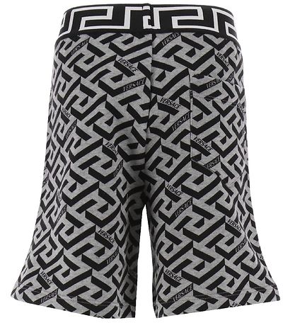 Versace Sweat Shorts - Grey Melange/Black