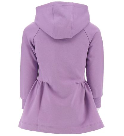 Versace Sweat Dress w. Hood - Baby Violet/Acid Lime