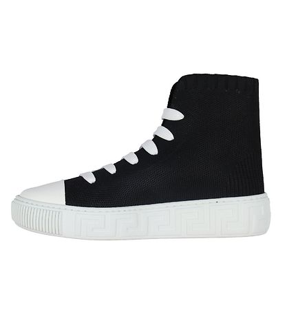 Versace Boots - La Greca Hightop - Black w. Logo