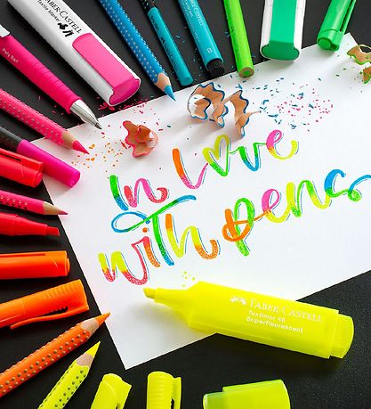 Faber-Castell Tússlitir - 6 Stk. - Neon