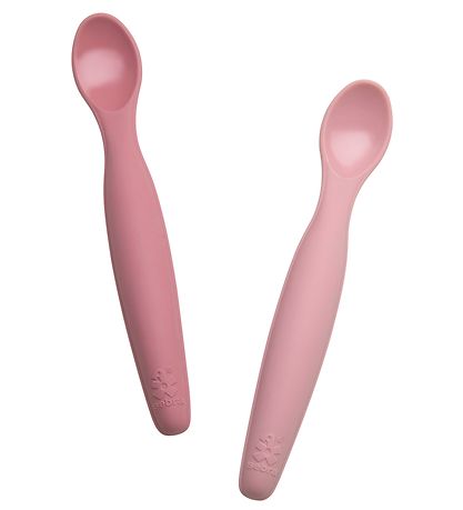 Sebra Silikonlöffel - 2er-Pack - Lang - Blossom Pink