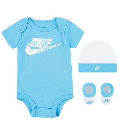 Nike Gjafabox - Samfella K/Æ/Húfa/Sokkar/Teppi - Eystrasalt Blue
