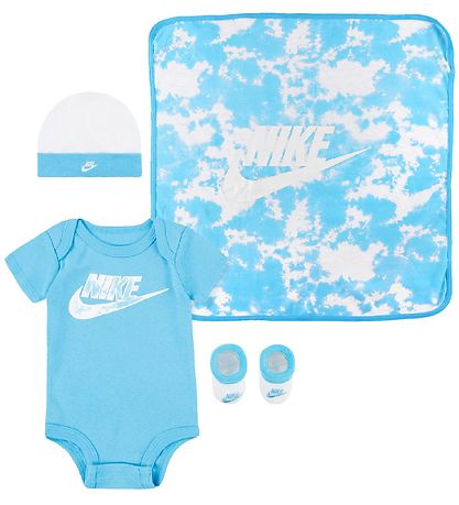 Nike Gjafabox - Samfella K/Æ/Húfa/Sokkar/Teppi - Eystrasalt Blue