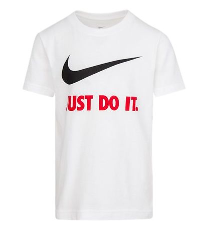 Nike T-shirt - White/Red