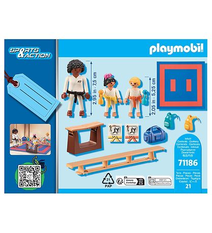 Playmobil Sports & Action Set - Karate training - 71186 - 21 Par