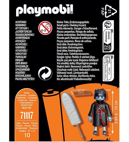 Playmobil Naruto - Kisame - 71117 - 10 Partar