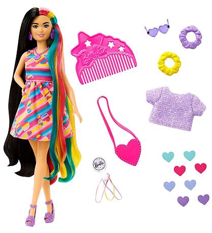 Barbie Docka - Helt hår - Hearts