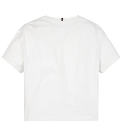 Tommy Hilfiger T-shirt - Paljetter Tee - Vit