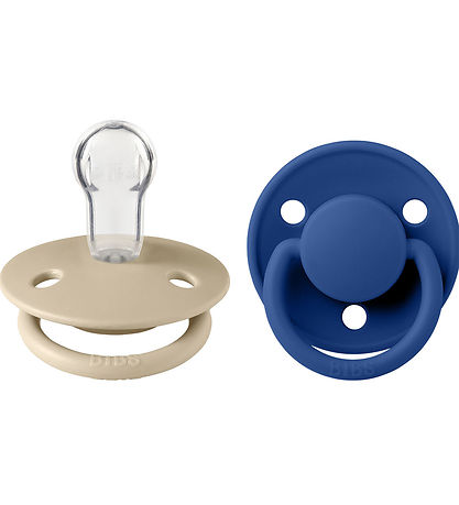BIBS De Lux Schnuller - 2er-Pack - Rund - Vanilla/Kornblume