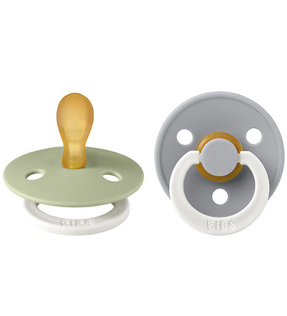 BIBS Colour Glow Pacifiers - 2-Pack - Size 1 - Symmetrical - Sag