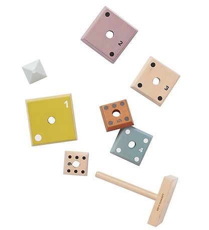 Kids Concept Stacking Tower - Plocktorn Pyramid - Neo - Multi