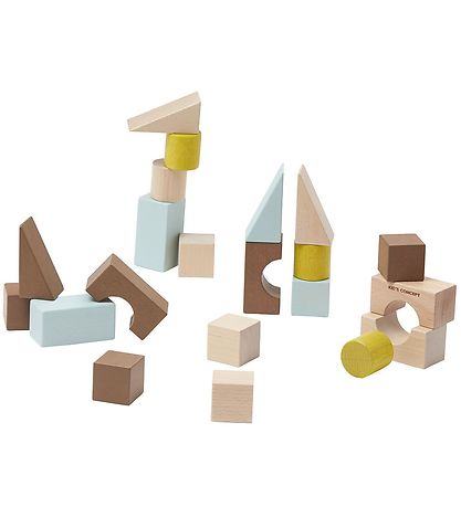 Kids Concept Building Blocks - 21 Parts - Multi