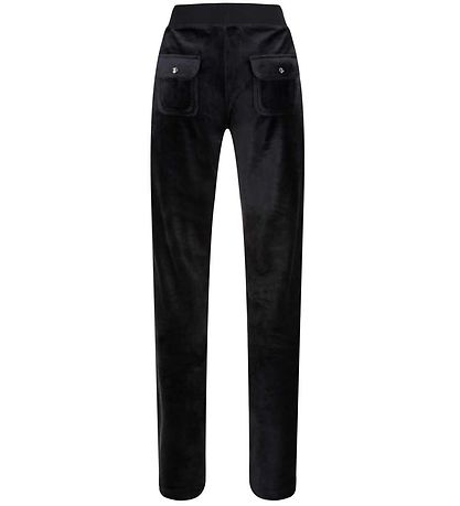 Juicy Couture Velvet Trousers - Jet Black