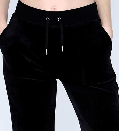 Juicy Couture Velvet Trousers - Jet Black