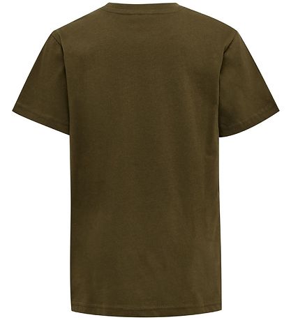 Hummel Stuttermabolur - hml Tomb - Dark Olive