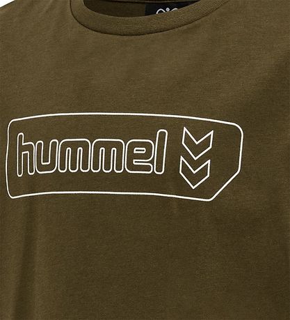 Hummel Stuttermabolur - hml Tomb - Dark Olive