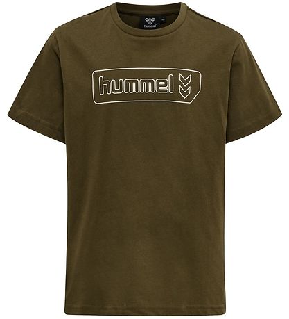 Hummel Stuttermabolur - hml Tomb - Dark Olive