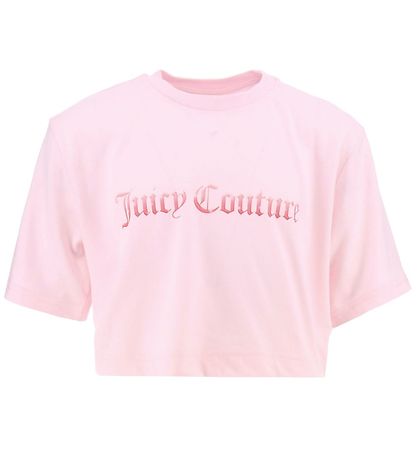 Juicy Couture Stuttermabolur - Loose Crop - Cherry Blossom