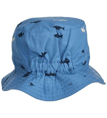 Liewood Sun Hat - Sander Reversible - Shark/Riverside