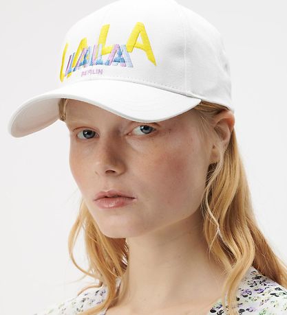 Lala Berlin Cap - Karlkyns - Egret M. Útsaumur