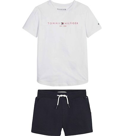 Tommy Hilfiger Set - T-shirt/Shorts - Essential - Desert Cloud