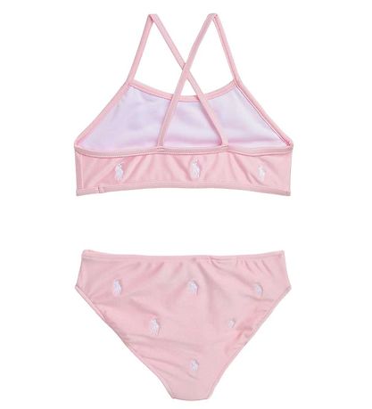 Polo Ralph Lauren Bikini - Klocka Hill - Rosa/Vit m. Logotyper
