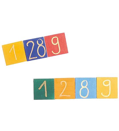 Grimms Wooden Toy - Counting board - 201 Parts - Multicolour