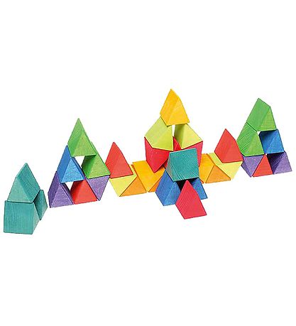 Grimms Wooden Toy - Octagon - 33 Parts - Multicolour