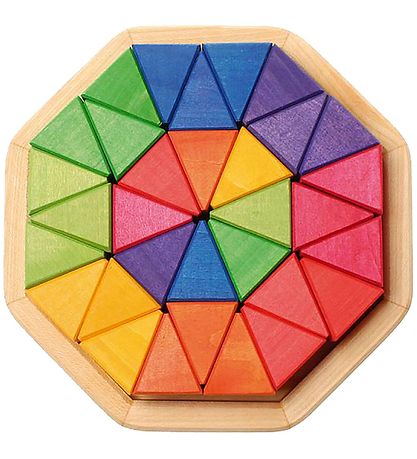 Grimms Wooden Toy - Octagon - 33 Parts - Multicolour