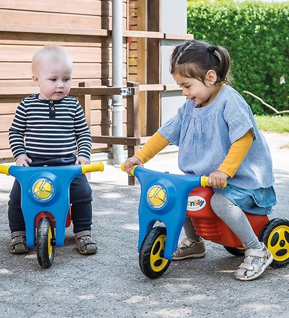 Dantoy Motorrad m. Kunststoffrad - 58,5 cm - Rot/Blau/Gelb