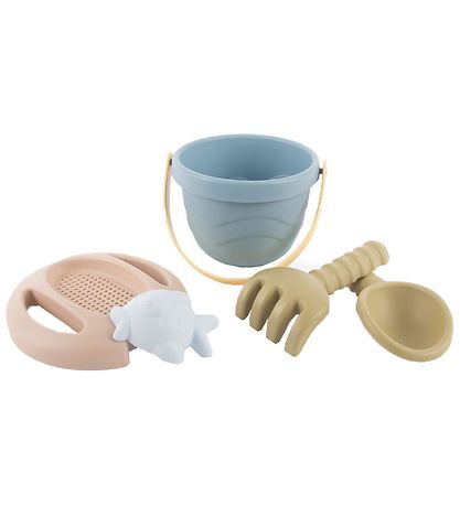 Tiny Bær Dantoy BIO Plastic Fötusett - 5 Partar - Blár