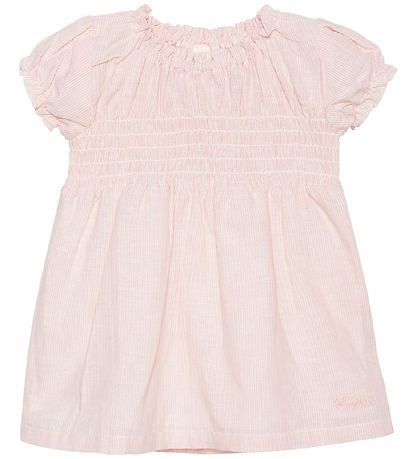 En Fant Kleid - Gestreift - Misty Rose
