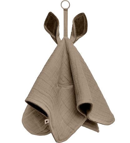 BIBS Snuttefilt - 40x40 cm - Känguru - Dark Oak/Vanilla