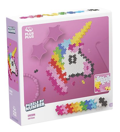 Plus-Plus Puzzle Town Number - 250 pcs - Unicorn