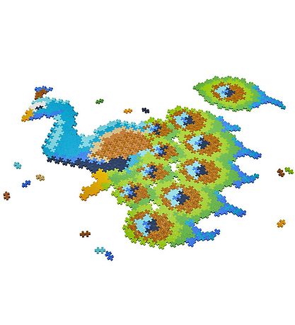 Plus-Plus Puzzle Town Number - 800 pcs - Peacock