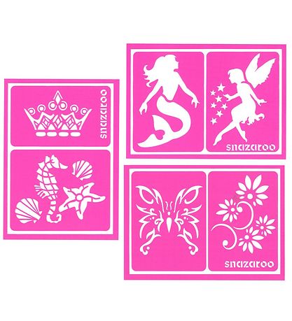 SNAZAROO Stencil - Sniðmát fyrir húðflúr - 6 Stk.