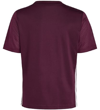adidas Performance Stuttermabolur - TAFLA 23 - Bordeaux/Hvítur