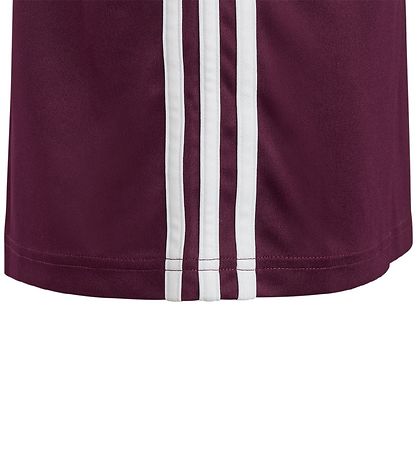 adidas Performance Stuttermabolur - TAFLA 23 - Bordeaux/Hvítur