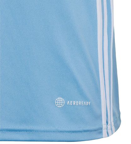 adidas Performance Stuttermabolur - TAFLA 23 - Ljósblátt/Hvítt